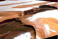 Hielo, ríos y glaciares en Marte